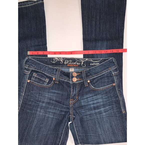 Refuge Women's Knockout Skinny Bootcut Jeans Size 6R - Picture 5 of 10